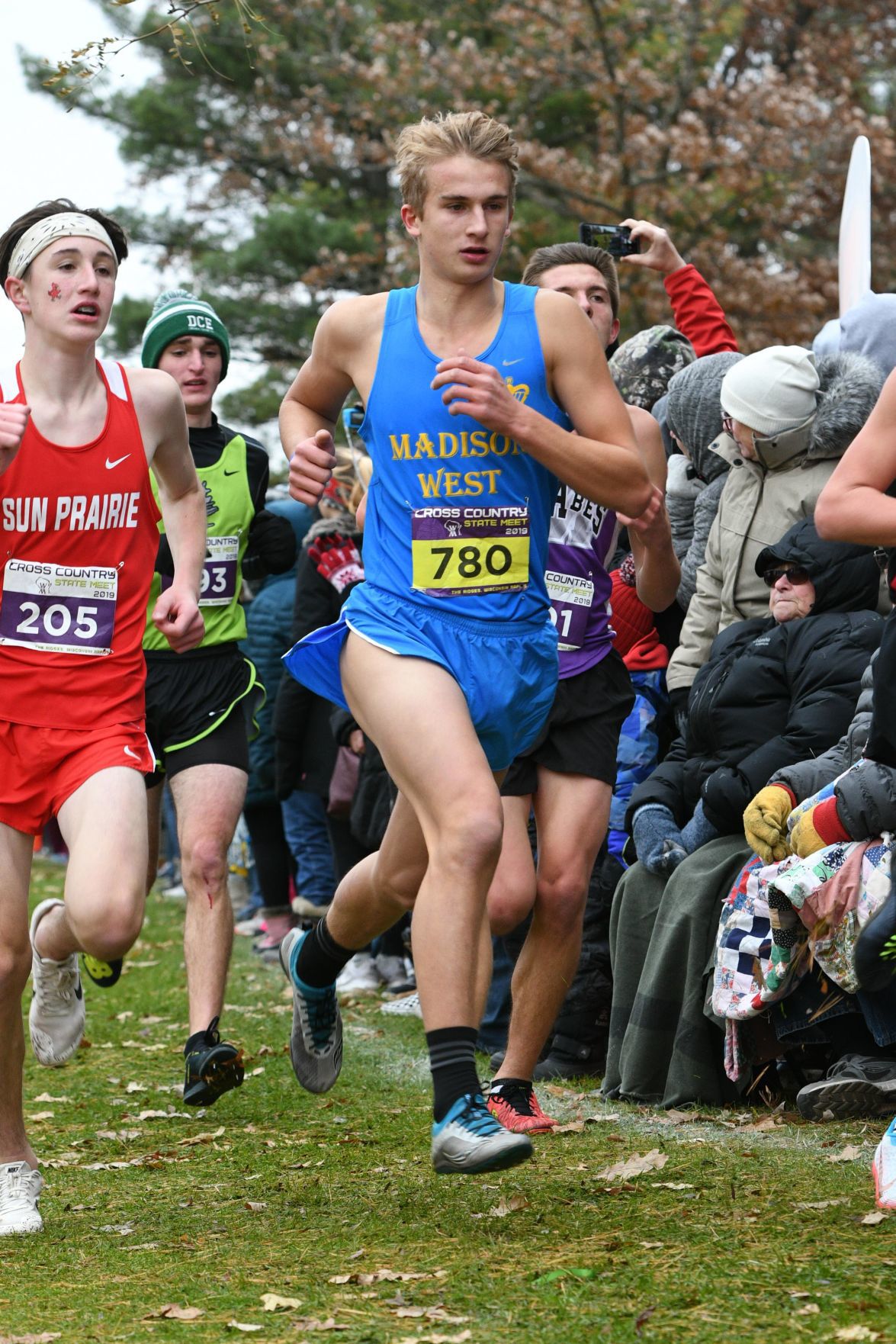 WIAA state cross country photo: Eli Gore, Madison West